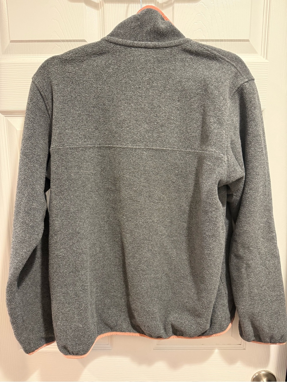 Patagonia Lightweight Synchilla Snap-T Fleece Pullover Grey Peach Pink Medium - Picture 4 of 4